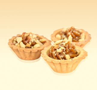 Міні корзиночка із згущеним молоком